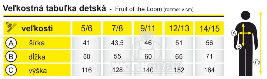 Fruit of the Loom detska
