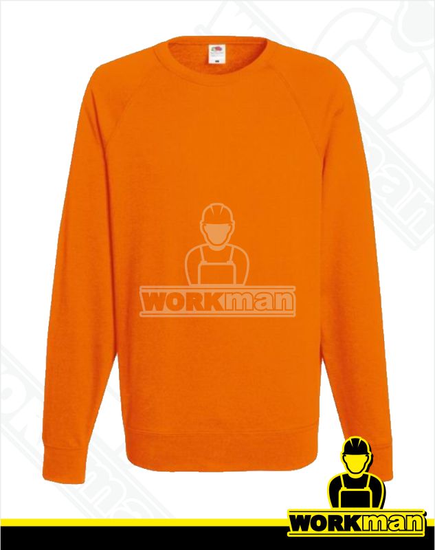 Pánska mikina LIGHTWEIGHT RAGLAN SWEAT Fruit of the Loom