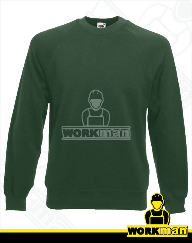 Pánska mikina CLASSIC RAGLAN SWEAT Fruit of the Loom