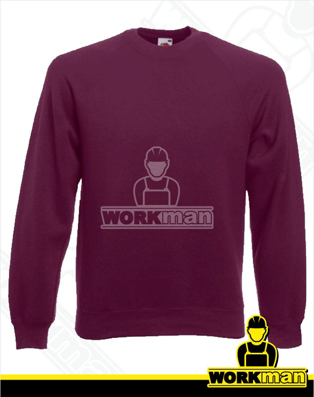 Pánska mikina CLASSIC RAGLAN SWEAT Fruit of the Loom
