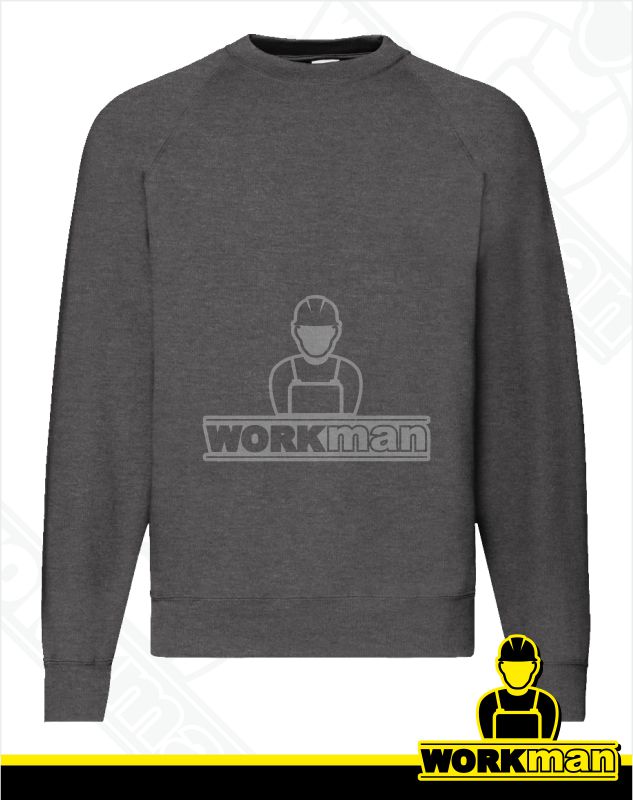 Pánska mikina CLASSIC RAGLAN SWEAT Fruit of the Loom