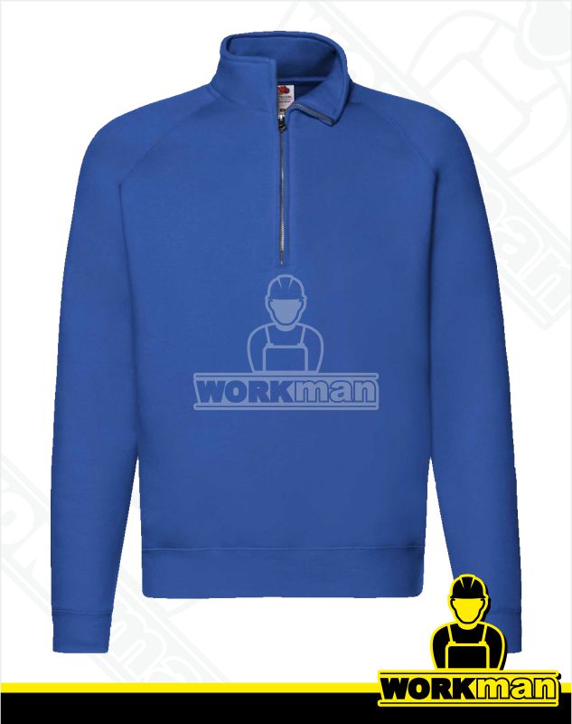 Pánska mikina PREMIUM ZIP NECK SWEAT Fruit of the Loom