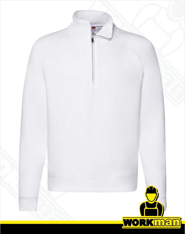 Pánska mikina PREMIUM ZIP NECK SWEAT Fruit of the Loom