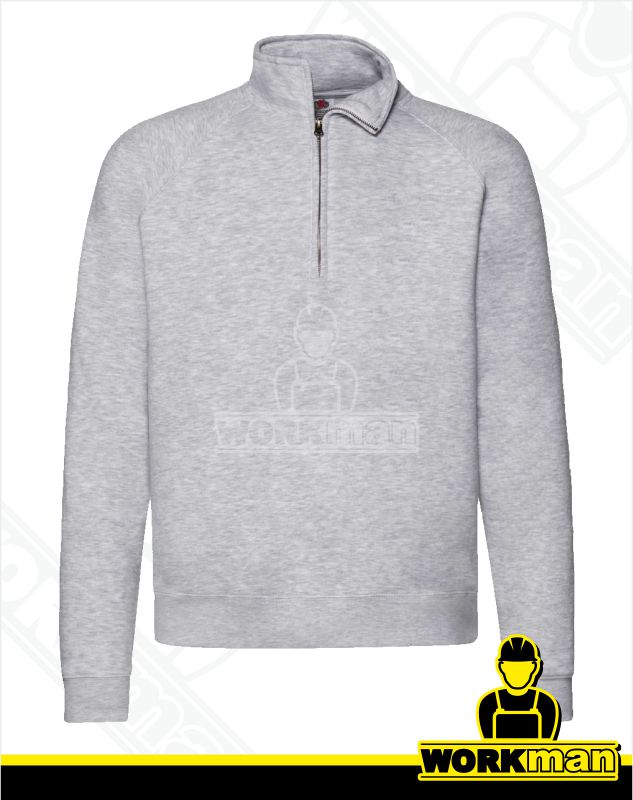 Pánska mikina PREMIUM ZIP NECK SWEAT Fruit of the Loom
