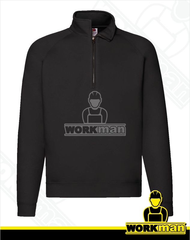 Pánska mikina PREMIUM ZIP NECK SWEAT Fruit of the Loom