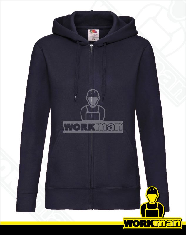 Dámská mikina s kapucňou PREMIUM LADY-FIT HOODED JACKET Fruit of the Loom