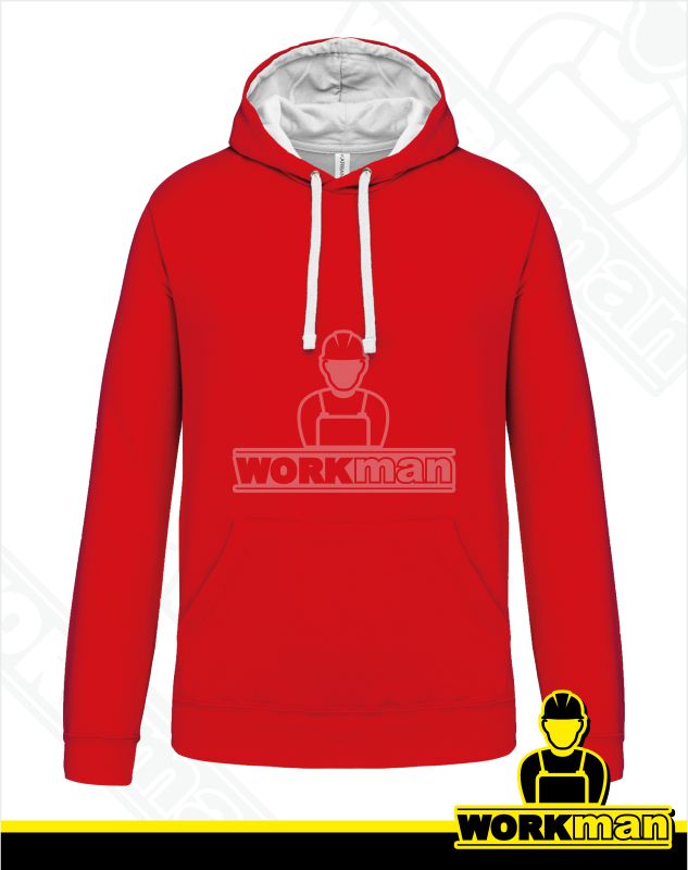 Mikina s kapucňou CONTRAST HOODED SWEATSHIRT Kariban