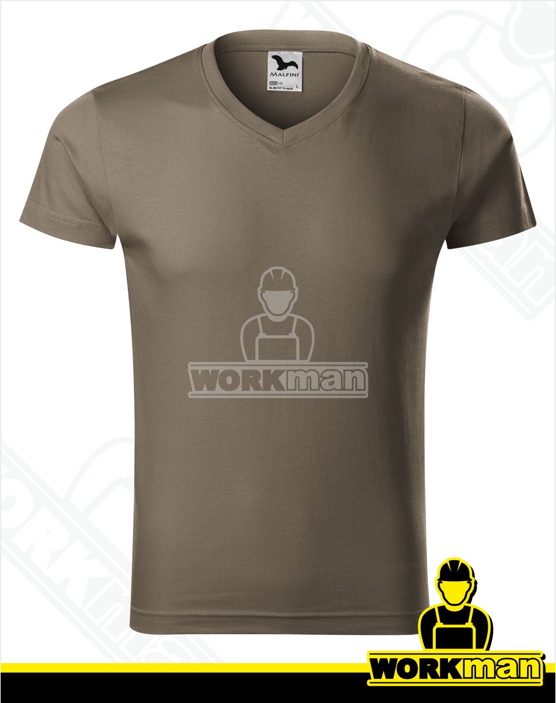 Pánske tričko SLIM FIT V-NECK Malfini