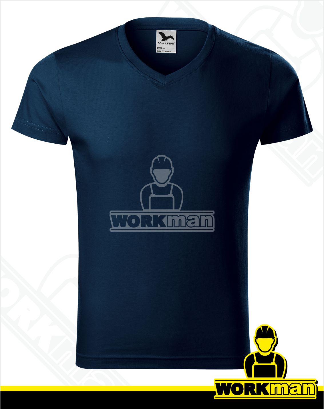 Pánske tričko SLIM FIT V-NECK Malfini