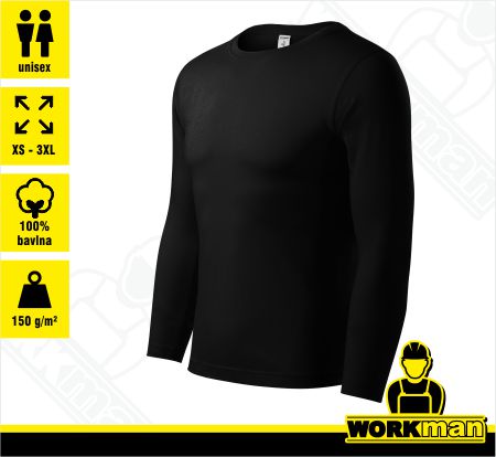 Unisex tričko PROGRESS LS Piccolio čierna