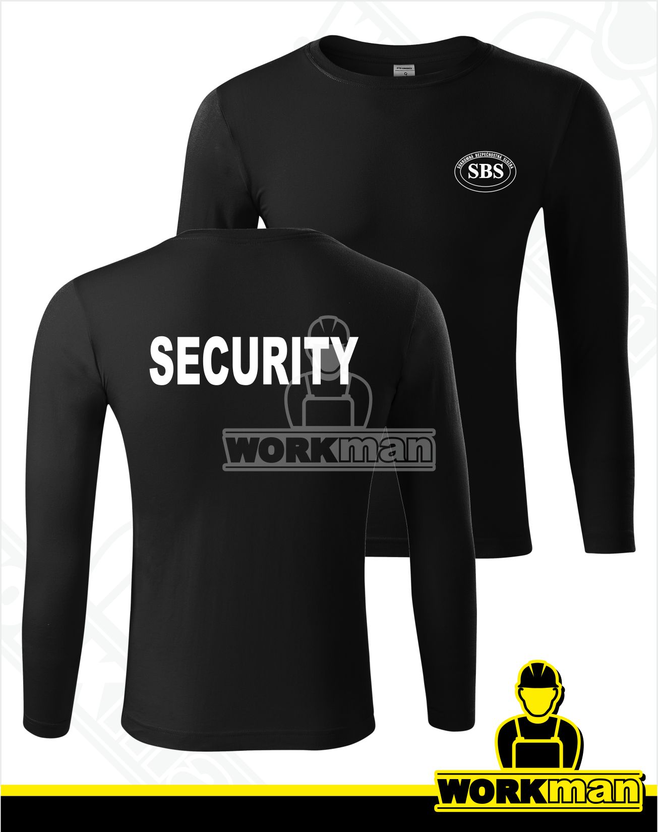 Tričko dlhý rukáv SBS-SECURITY 150g