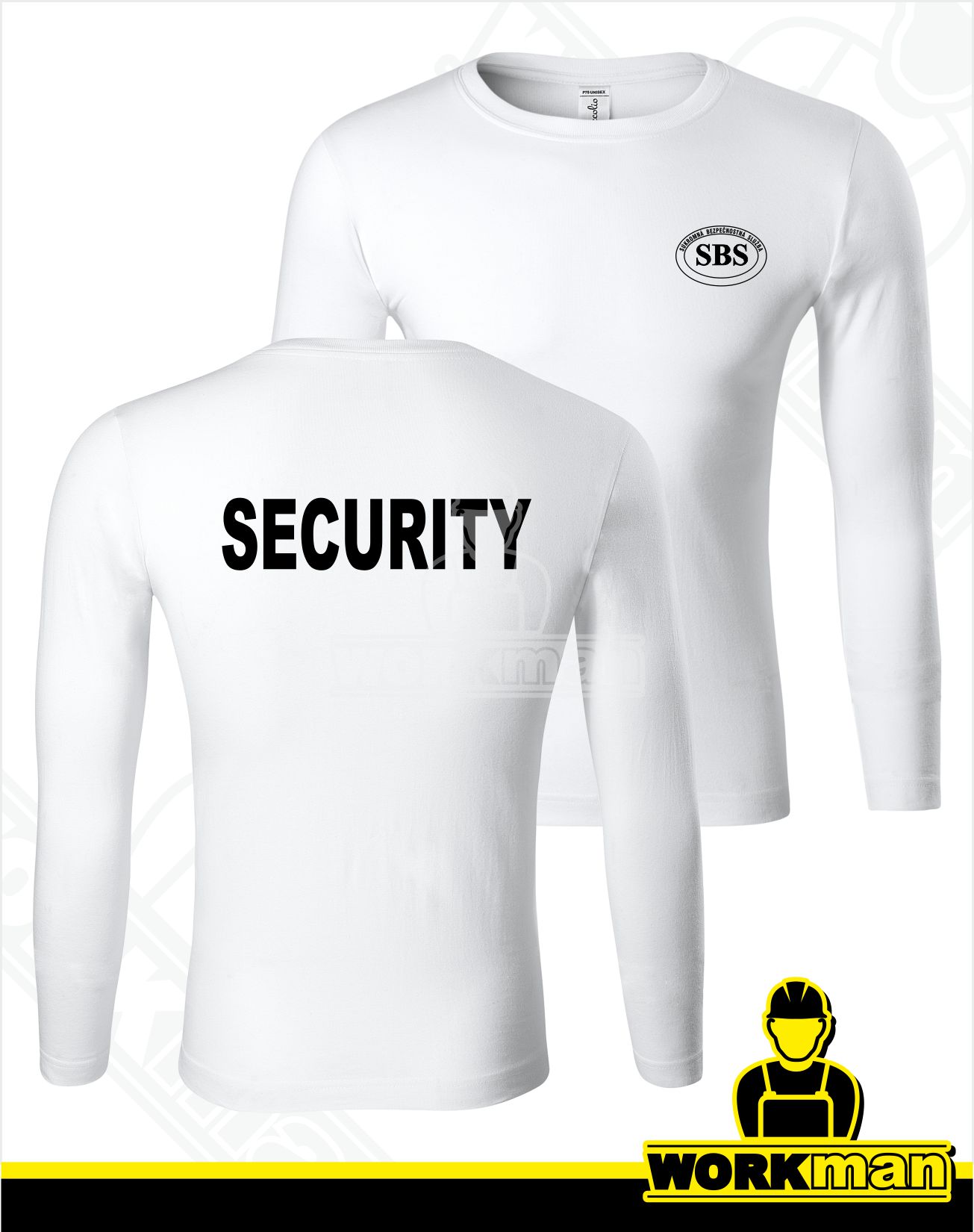 Tričko dlhý rukáv SBS-SECURITY 150g