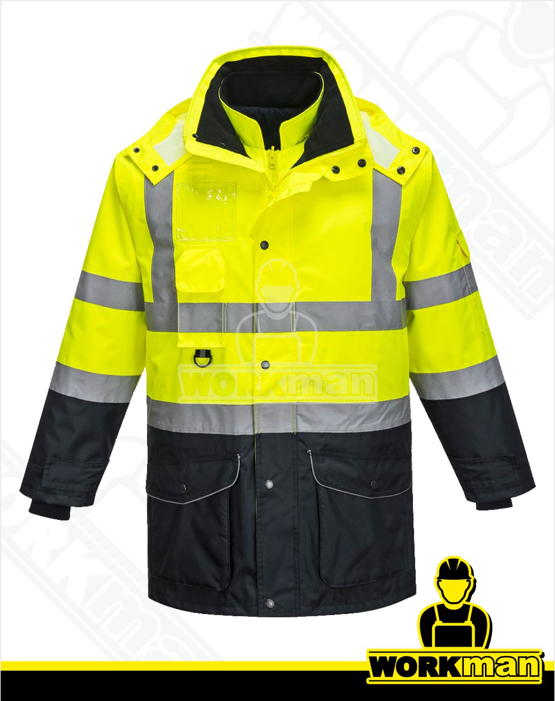 Zateplená reflexná bunda Hi-vis CONTRAST TREFFIC S426 7v1 Portwest