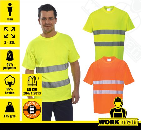Reflexné tričko COTTON COMFORT S172 Portwest