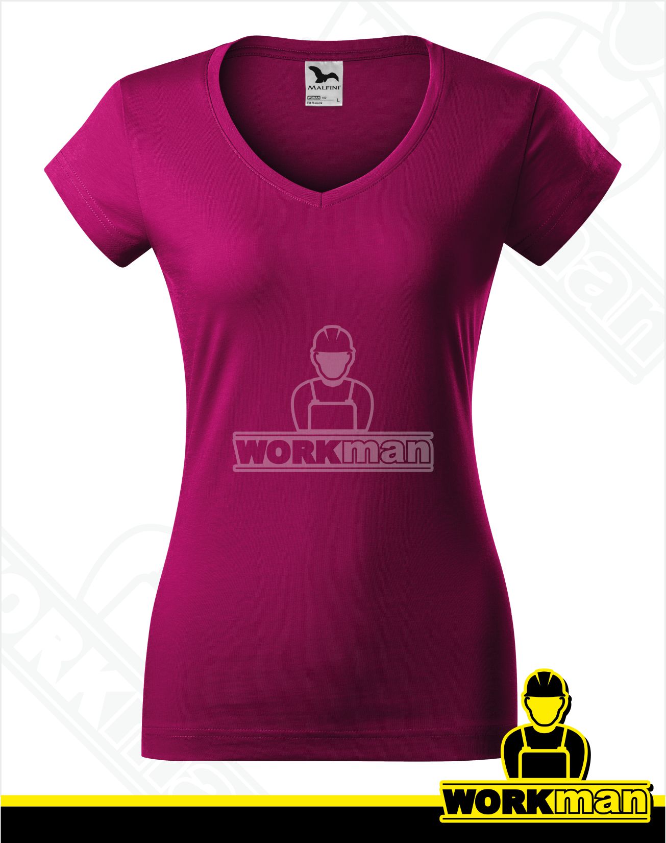 Dámske tričko FIT V-NECK Malfini