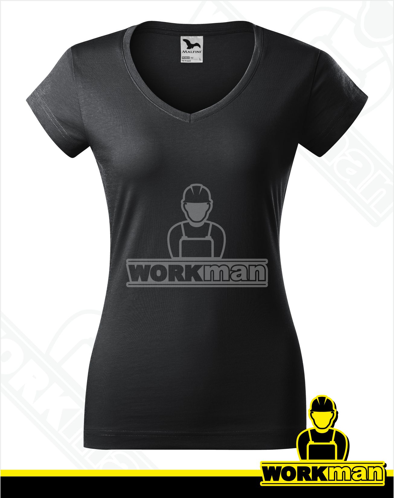 Dámske tričko FIT V-NECK Malfini