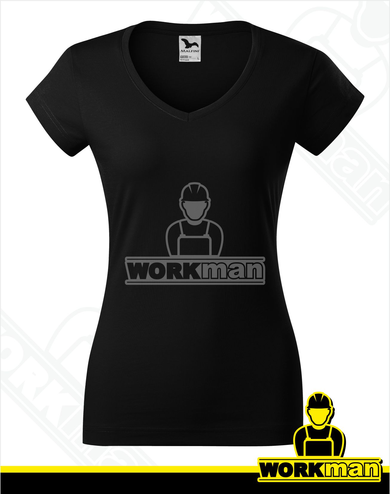 Dámske tričko FIT V-NECK Malfini
