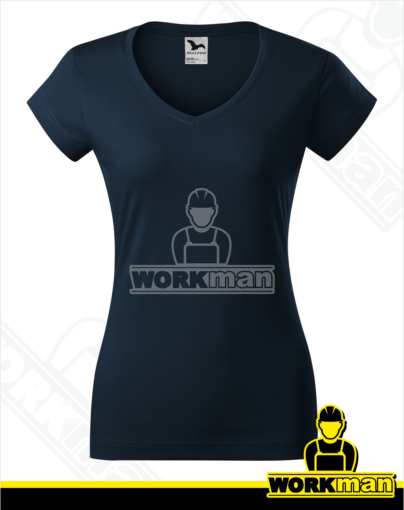Dámske tričko FIT V-NECK Malfini