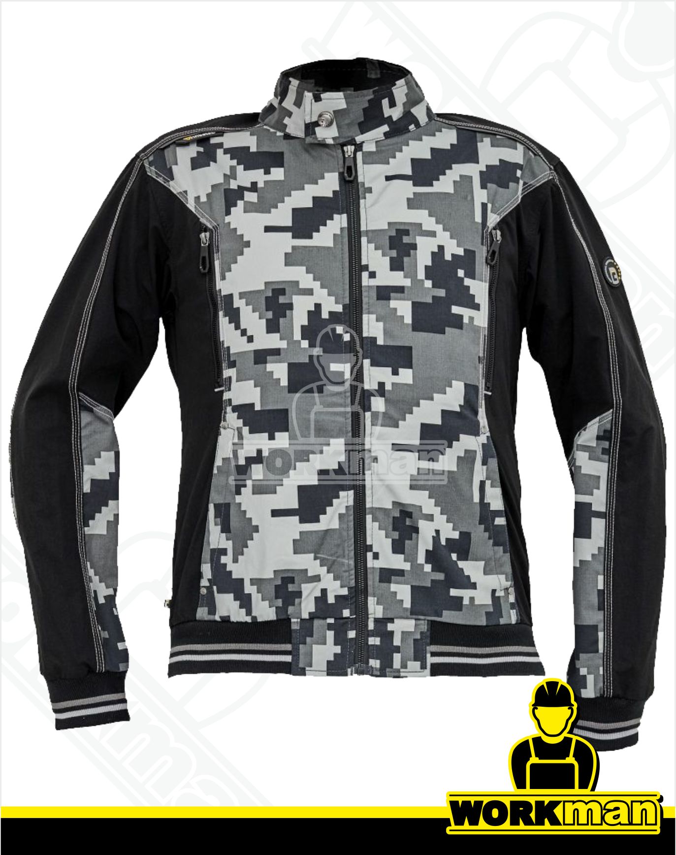 Strečová montérková bunda NEURUM CAMOUFLAGE Červa