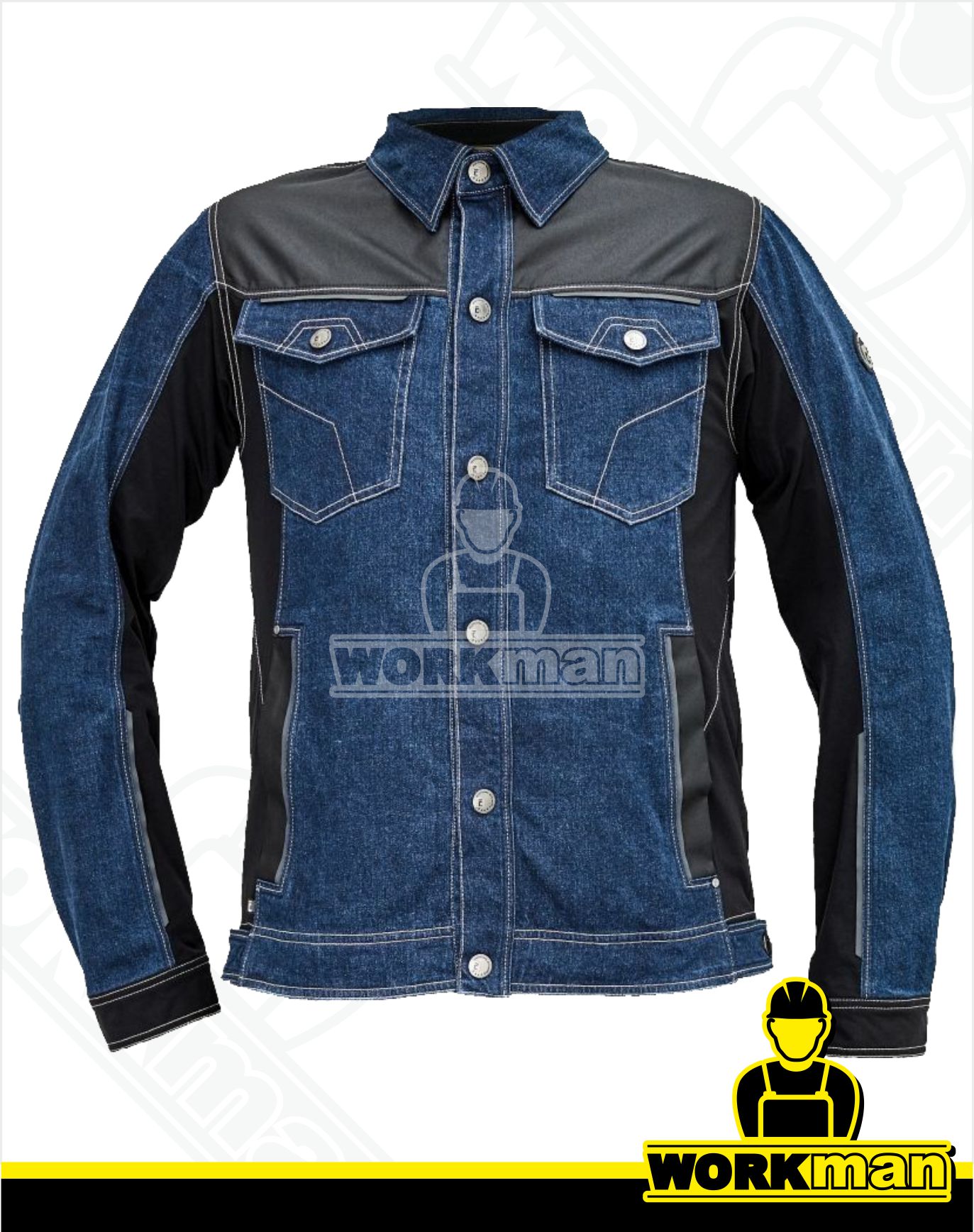 Strečová riflová bunda NEURUM DENIM Červa
