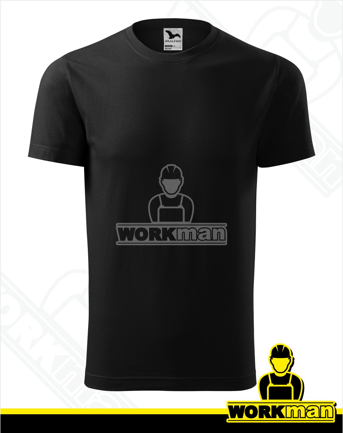 Unisex tričko ELEMENT Malfini čierna