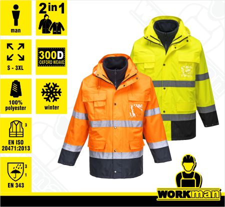 Zateplená reflexná bunda Hi-vis S162 Portwest