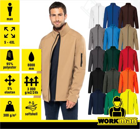 Pánska softshellová bunda K401 Kariban :