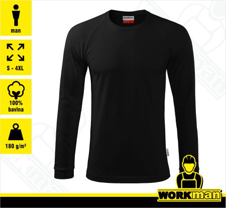 Pánske tričko STREET LS Malfini čierna