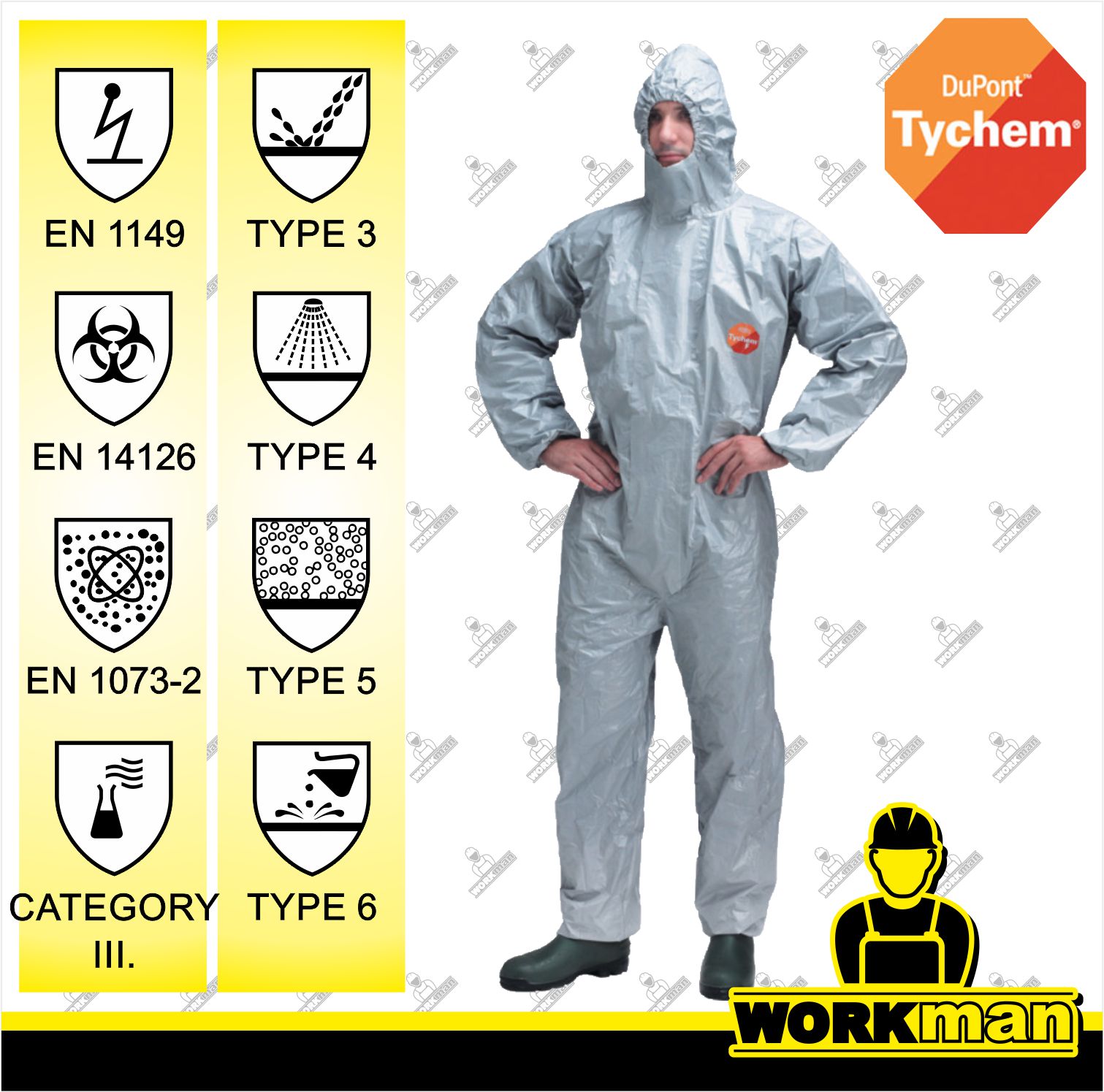 Ochranný oblek TYVEK TYCHEM F DuPont