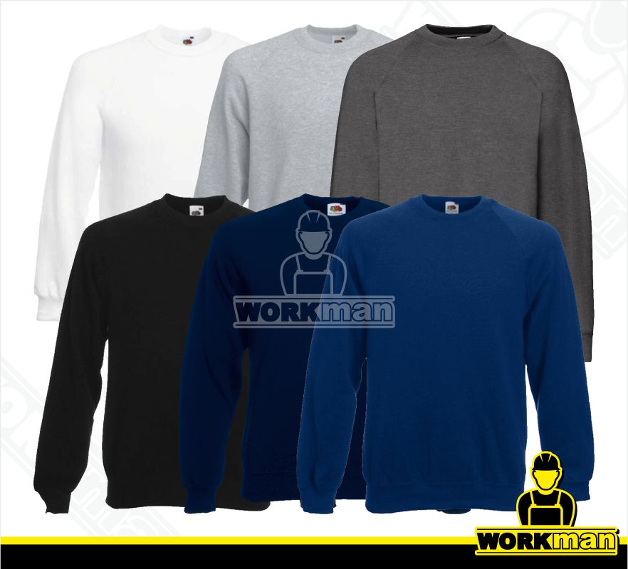 Pánska mikina CLASSIC RAGLAN SWEAT Fruit of the Loom