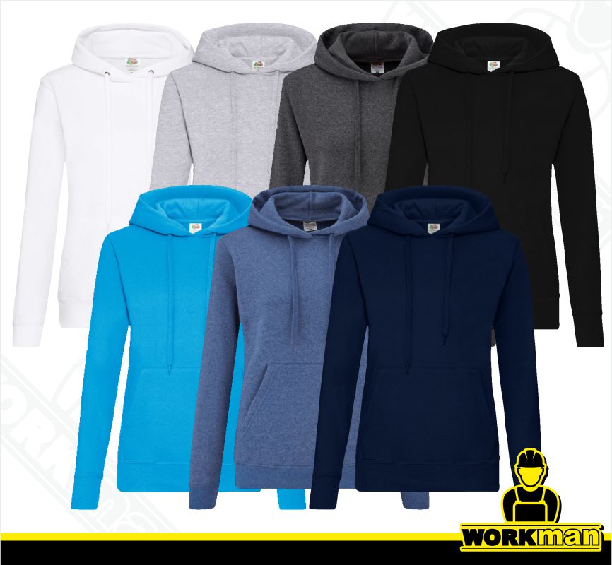 Dámská mikina s kapucňou CLASSIC LADY FIT Fruit of the Loom