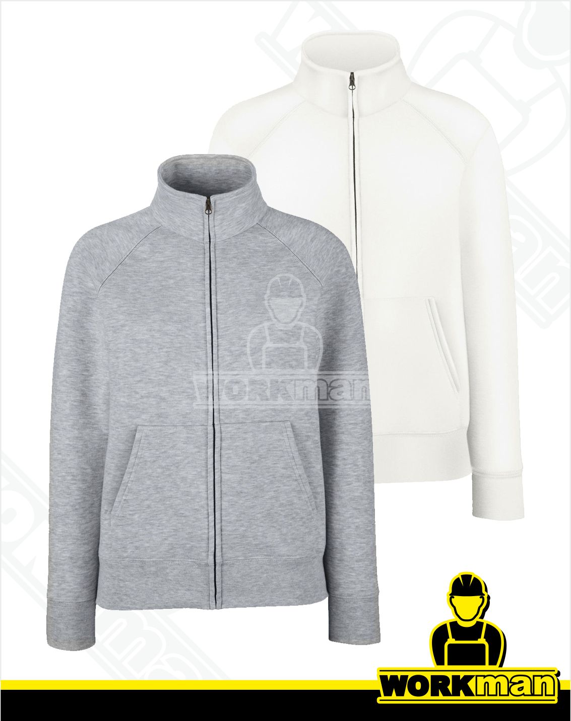 Dámská mikina LADY-FIT PREMIUM SWEAT JACKET Fruit of the Loom