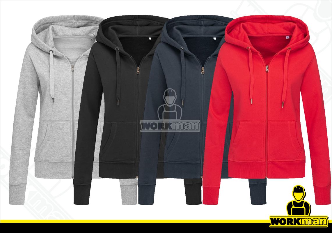 Dámská mikina s kapucňou a zipsom ACTIVE Stedman 