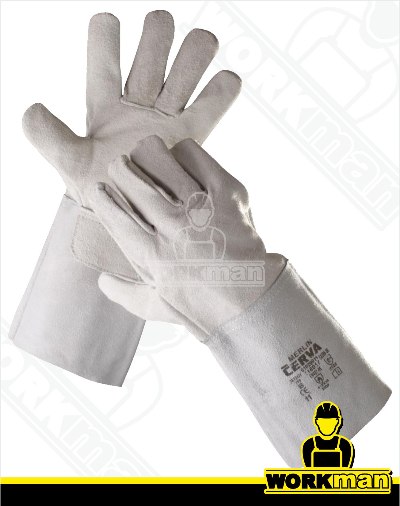 Zváračské rukavice MERLIN Červa