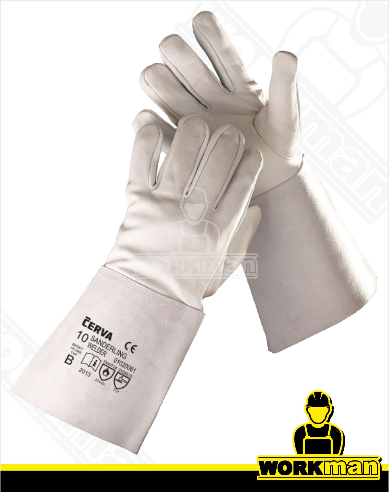 Zváračské pracovné rukavice SANDERLING WELDER Červa