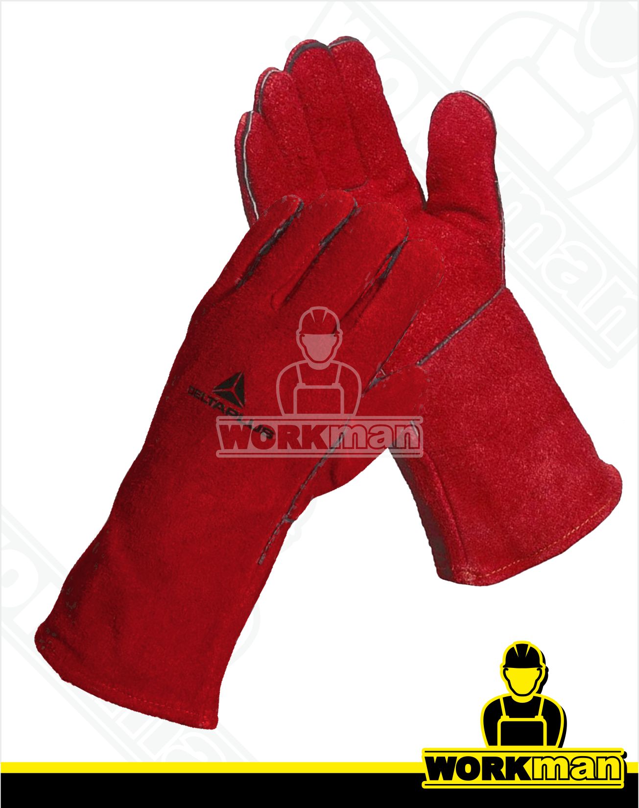 Zváračské pracovné rukavice CA515R Deltaplus