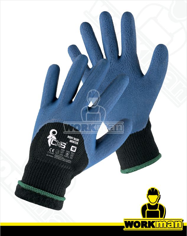 Zateplené povrstvené rukavice ROXY BLUE WINTER Cxs