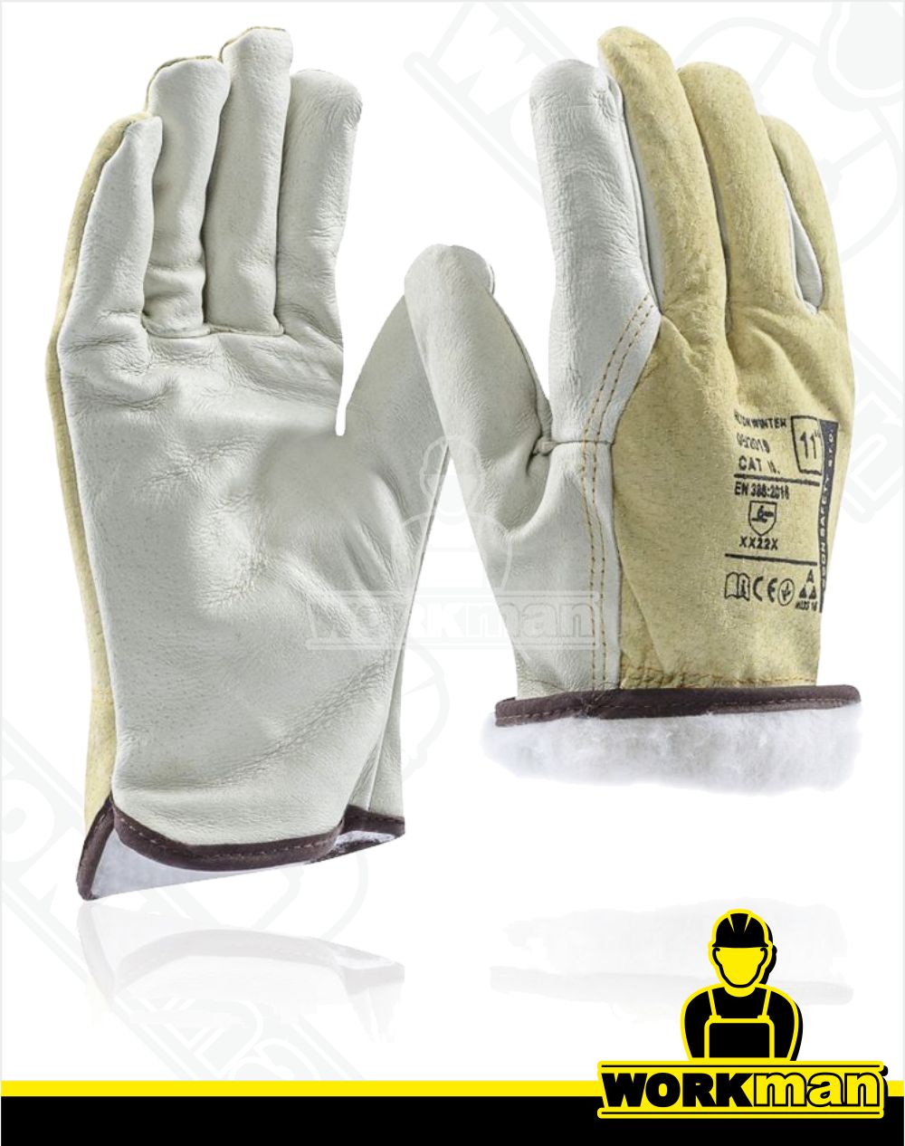 Zateplené kožené rukavice HILTON WINTER Ardon