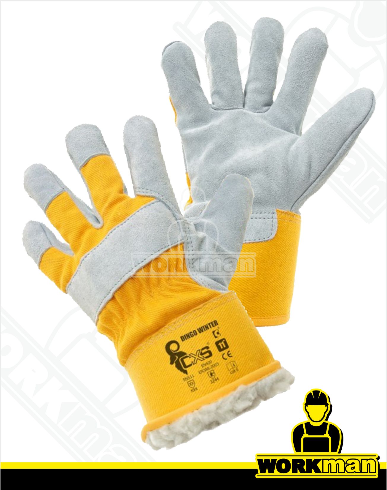 Zimné kombinované pracovné rukavice DINGO WINTER Cxs