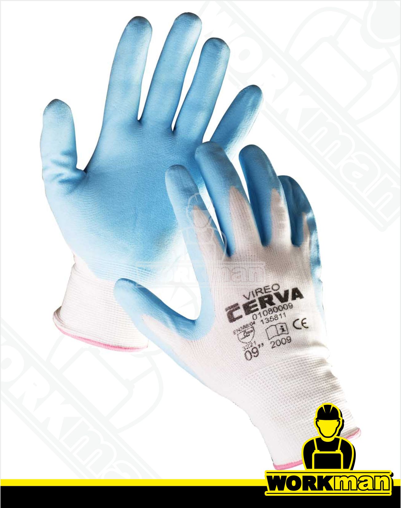 Povrstvené pracovné rukavice VIREO Červa