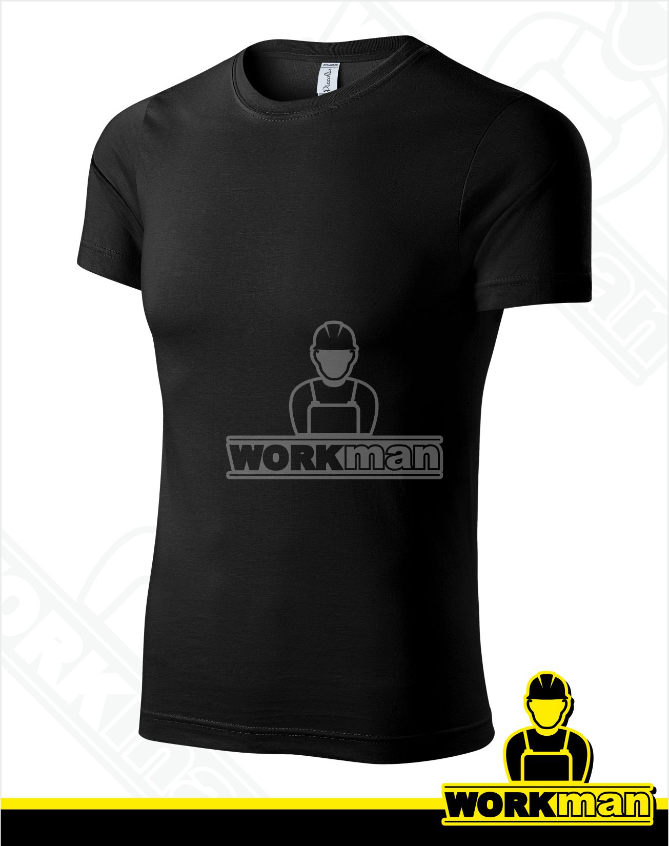 Unisex tričko PAINT Piccolio čierna :