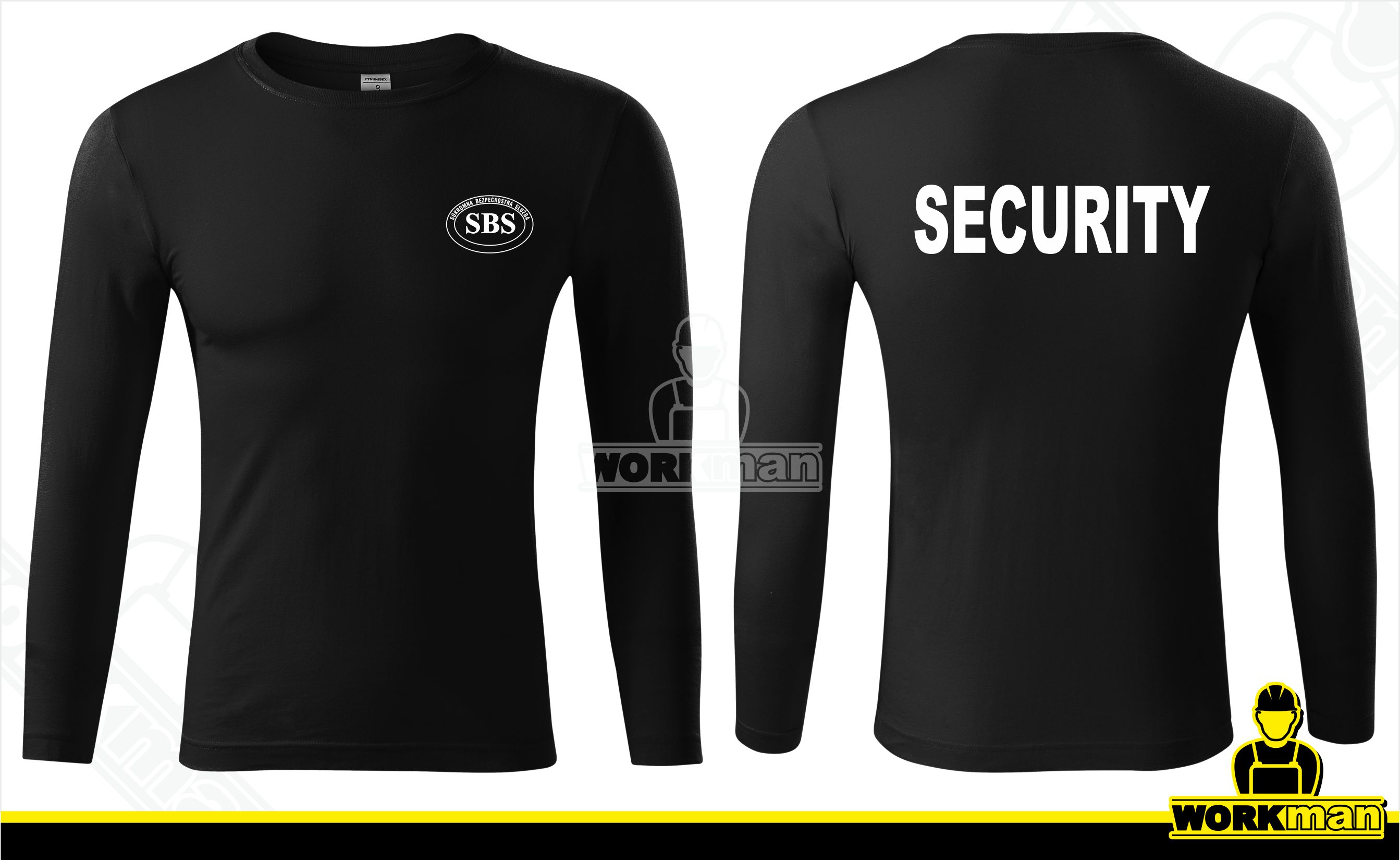 Tričko dlhý rukáv SBS-SECURITY 150g
