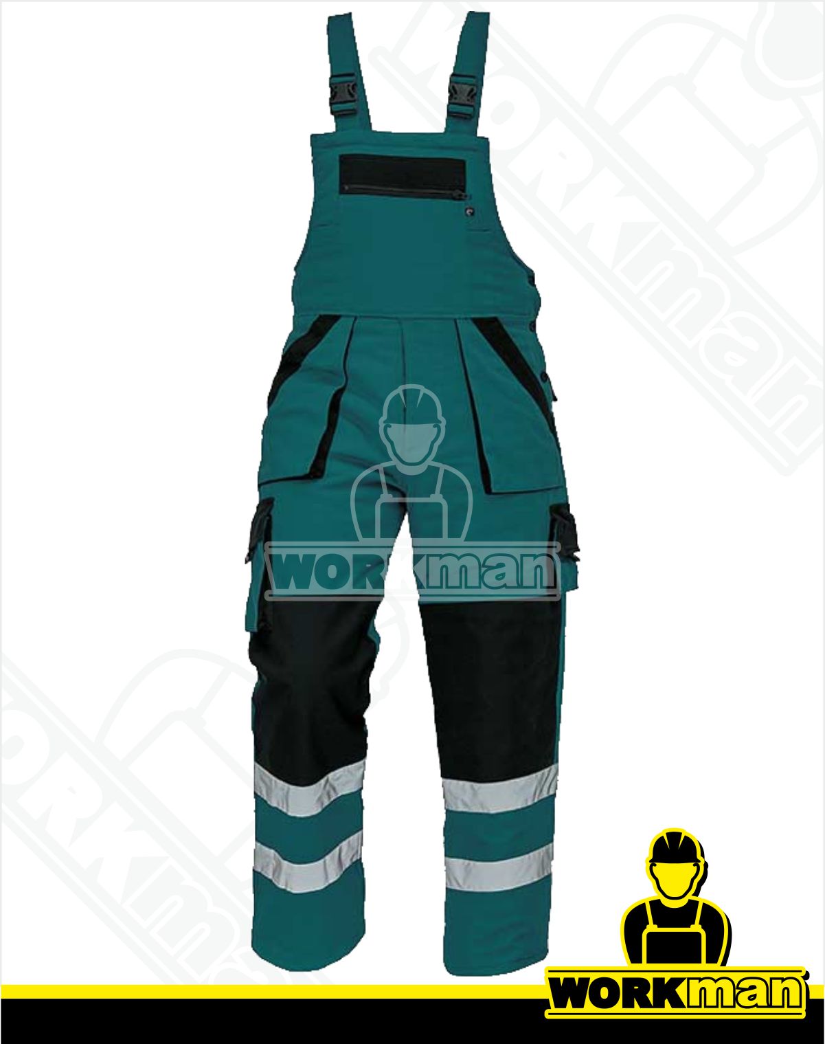 Zateplené montérkové nohavice MAX WINTER REFLEX s náprsenkou Červa