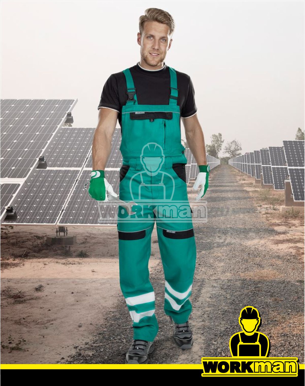 Reflexné montérkové nohavice COOL TREND s náprsenkou Ardon