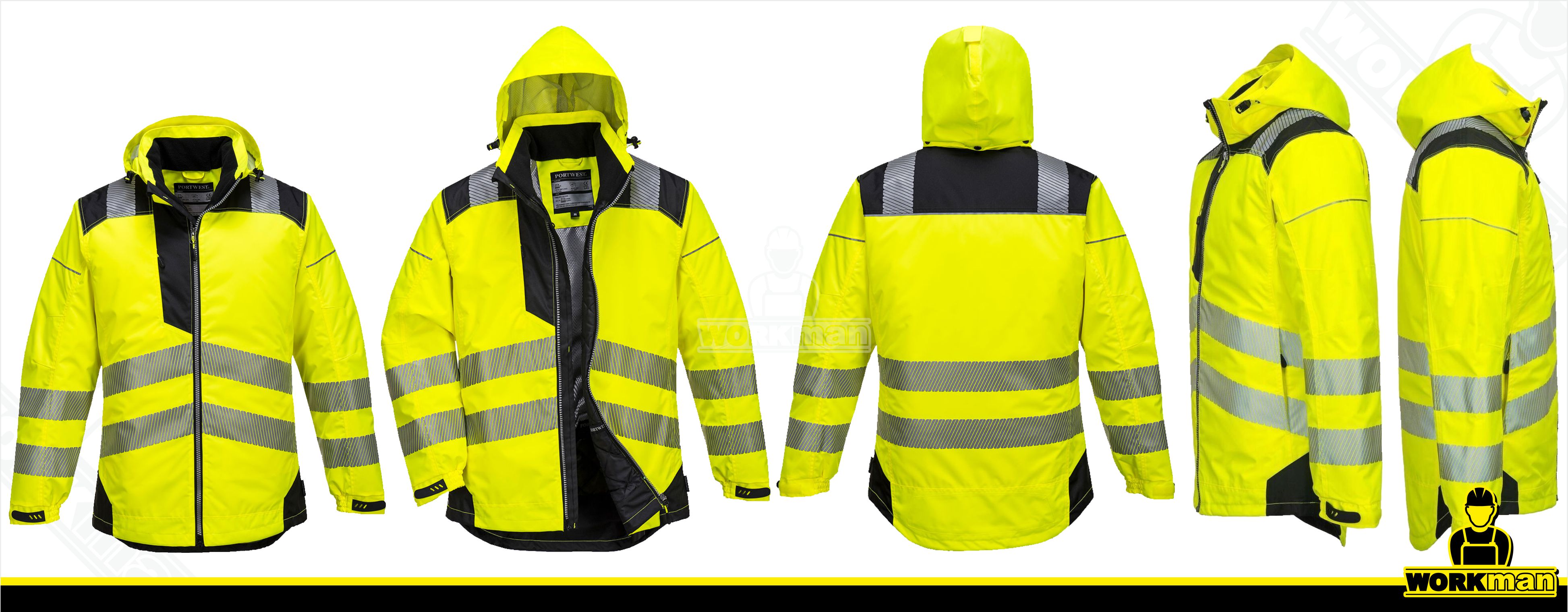 Zimná reflexná softshellová bunda VISION T400 Portwest