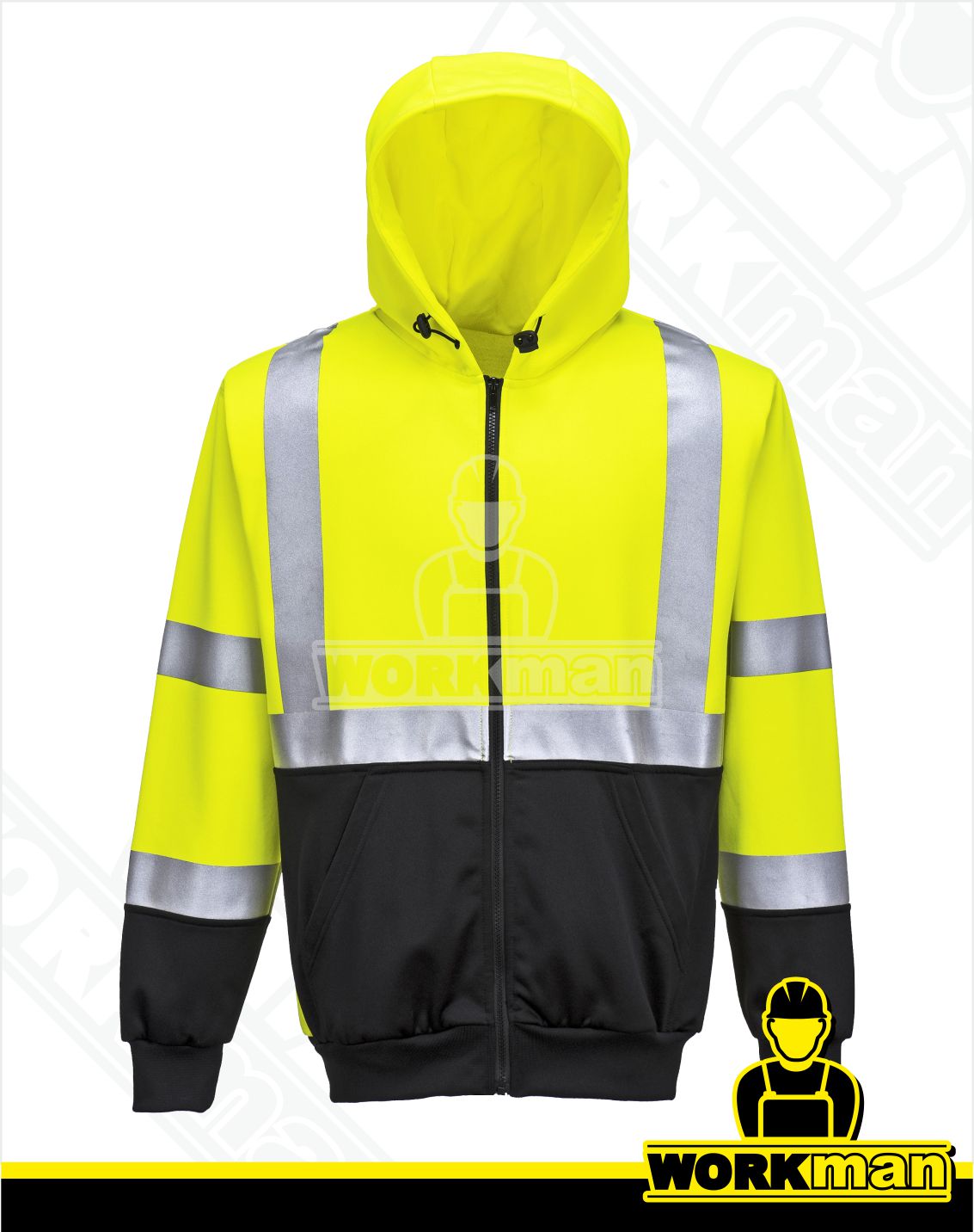 Reflexná mikina TWO TONE ZIPPED HOODIE B315 Portwest