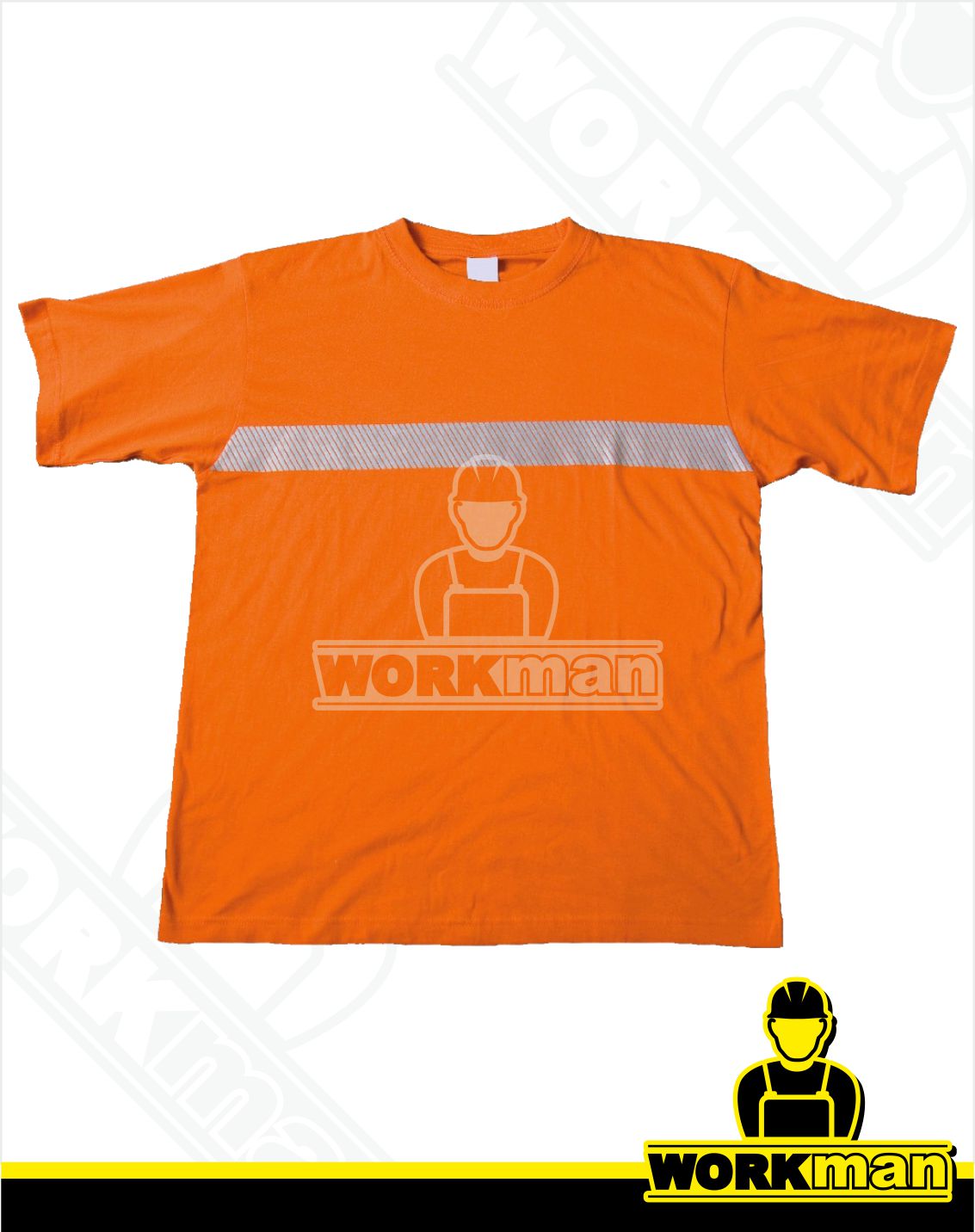 Bavlnené tričko s reflexným pásom