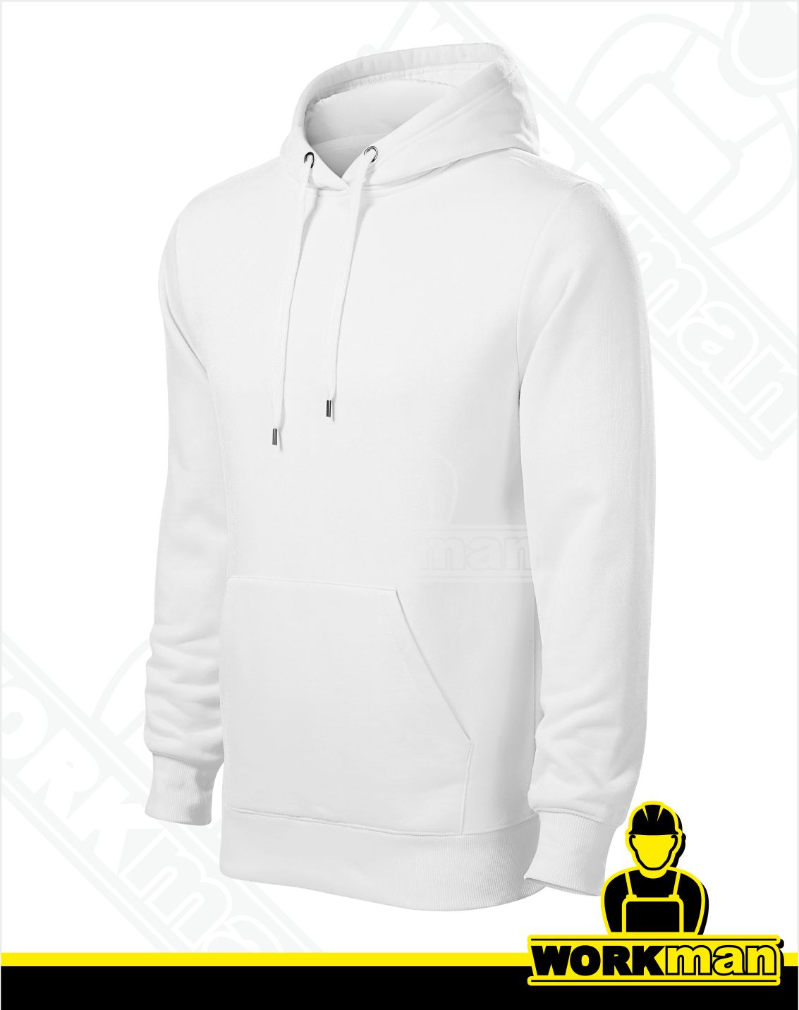 Pánska mikina s kapucňou CAPE Malfini biela