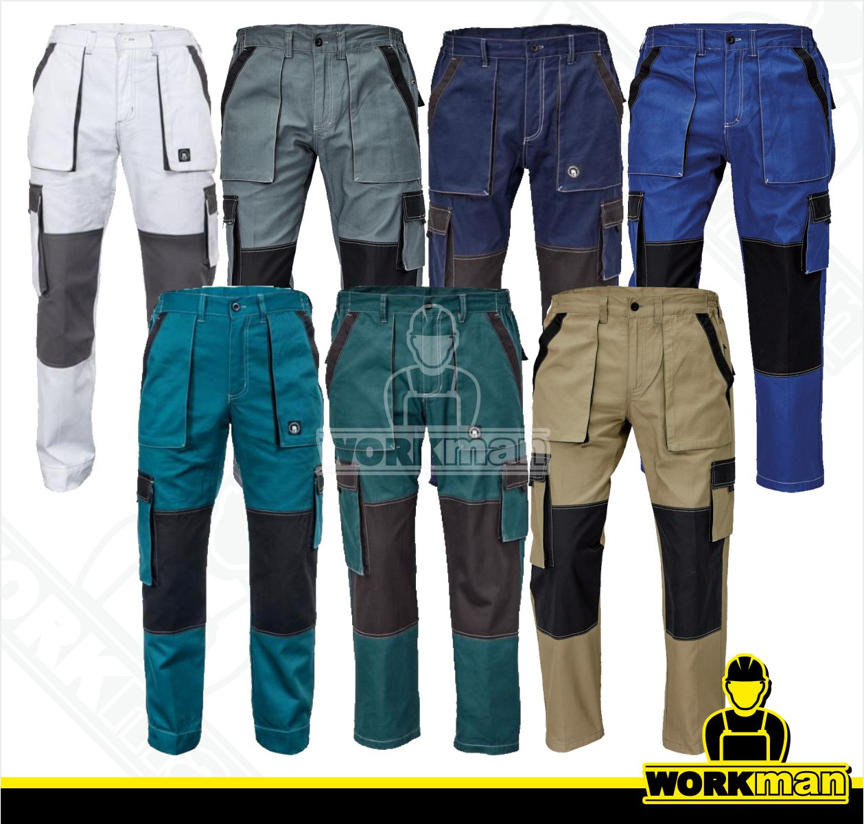 Montérkové nohavice MAX SUMMER do pása Červa