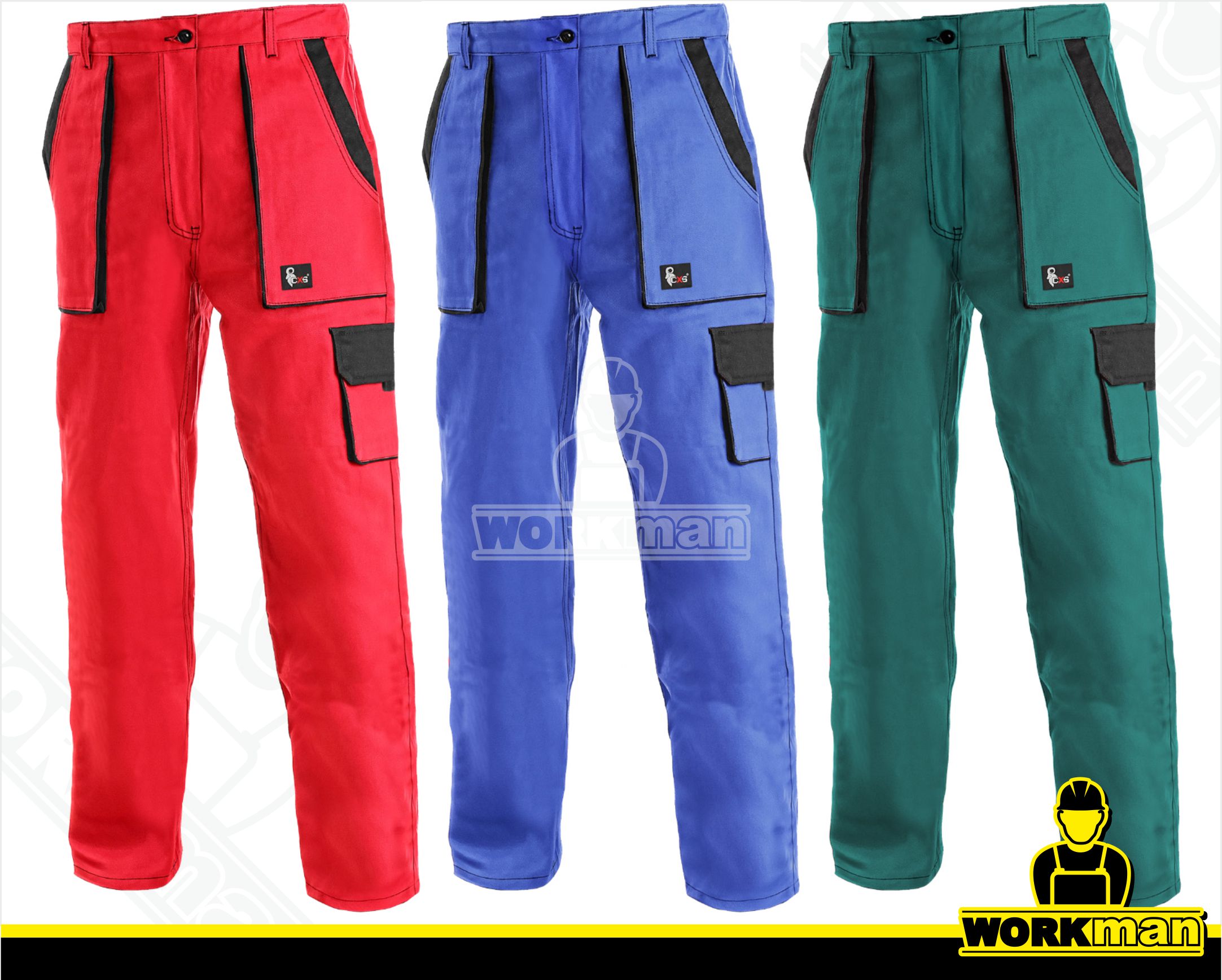 Dámske montérkové nohavice LUXY ELENA do pása Cxs